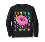 Maths Day Costume kids Numeracy Day Number Adult donut Long Sleeve T-Shirt