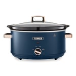 Tower 6.5L Slow Cooker, Cavaletto, T16043MNB, Midnight Blue and Rose Gold