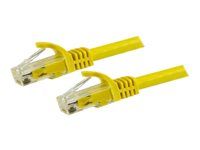 StarTech.com 15m CAT6 Ethernet Cable, 10 Gigabit Snagless RJ45 650MHz 100W PoE Patch Cord, CAT 6 10GbE UTP Network Cable w/Strain Relief, Yellow, Fluke Tested/Wiring is UL Certified/TIA -...
