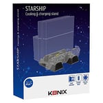 Konix Mythics Support station de charge Cool & Charge Starship pour console, manettes DualShock et jeux PS4-3 ventilateurs - Noir