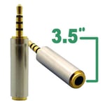 Microjack 2.5mm til minijack 3.5mm adapter