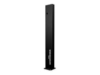Wallbox Pedestal Onyx Cmx2 Dual, Svart, Metall, Utomhus, Wallbox Copper Sb, 400 Mm, 160 Mm