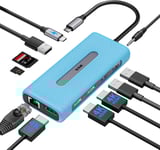 Usb C Hub Station D¿Accueil Double Moniteur,Triple Affichage 11 En 1 Thunderbolt Dock Pour Ordinateur Portable Avec 2X4K Hdmi 1 Displayport Ethernet Pd3.0 Sd/Tf 3Usbs Pour Macbook Dell Hp Lenovo