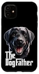 Coque pour iPhone 11 The Dog Father Labrador Retriever Lab Dad Daddy Noir