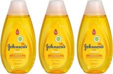 Johnson's Baby Shampoo 200 ml – Pure & Gentle Care – Pack of 3
