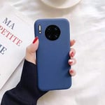 ECMQS Fashion Ultra Slim Matte Phone Case For Huawei Mate20Pro P30 P20Pro Soft TPU Silicon Shockproof Cover For Huawei P20 Lite NOVA3i For Mate 10 Pro Navy Blue