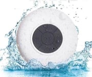 Vattentät Dusch Högtalare med Bluetooth -  Vit (Färg: Vit)
