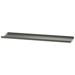 String Shelf With Low Edge Metal Hyllplan Med Låg Kant Metall 78x20 cm, Mörkgrå