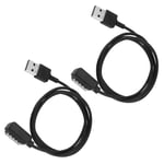 2x Magnetic Connector USB Charging Cable for Suunto 9 Smart Watch Black