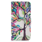 Nokia 1.4 Case Shockproof Slim PU Leather Flip Pouch Wallet Phone Silicone Cover with Magnetic Stand Card Holder Slot Protective Smartphone Cases for Nokia 1.4 Phone Case The Tree of Life