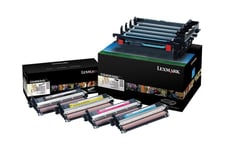 Lexmark - 4 pakker - sort, farve (cyan, magenta, gul) - original - printer-billedenhed - LCCP
