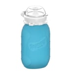 Squeasy - Snacker drikkeflaske/klemmepose 177 ml clear blue