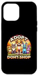Coque pour iPhone 13 Pro Max Adopt Don't Shop Pet Adoption Animal Rescue