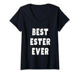 Womens Best Ester Ever V-Neck T-Shirt