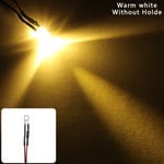 1/20/50 Pcs Emitting Diode 5mm Led Light Pre-wired Warm White 1pc Without Holder