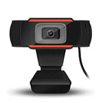 ZHUTA Webcam 720p Full HD - Son stéréo Clair - avec Microphone USB - Mini caméra - Plug & Play - pour PC/Ordinateur/Mac/Ordinateur Portable