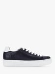 Gabor Camrose Wide Fit Platform Lace Up Trainers, Navy Blue