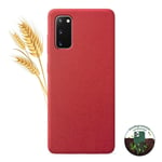 Coque silicone unie compatible Biodégradable Rouge Samsung Galaxy S20 FE - Neuf