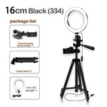 Suudada 10-Inch Multi-Function Tripod Led Selfie Ring Light For Live Broadcast/Makeup/Youtube Video Dimmable Beauty Ring Light With T-6Inch-Black