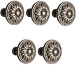 Skåpshandtag Lådhandtag med skruvar 5-pack Brons