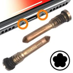 Pentalobe Screw Kit For Apple iPhone XS Gold Replacement Bottom Set Repair UK
