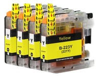 4 Compatible Yellow Ink Cartridge For Brother MFC-J5320DW MFC-J5620DW MFC-J5625D
