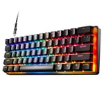 SteelSeries Apex Pro Mini HyperMagnetic Gaming Keyboard – World’s Fastest Keyboard – Adjustable Actuation – Compact 60% Form Factor – RGB – PBT Keycaps – USB-C​ - German QWERTZ Layout