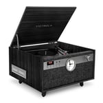 Platine vinyle VICTROLA MUSIC CENTER 5EN1 CENTURY AVEC HORLOGE NOIR