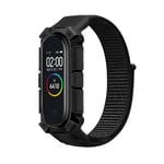 Nylonarmbånd til Xiaomi Mi Band 6/5/4/3 - Svart