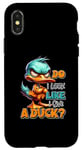 Coque pour iPhone X/XS Est-ce que je ressemble à un canard ? Duck Duck