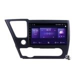 Android 10 9 Inch Full Touch Screen Car GPS Radio for Honda Civic 4d 9 2013-2016 Support GPS Navigation/Multimedia/Carplay Android Auto/Mirror Link/Bluetooth SWC RDS DSP FM etc,7862: 6+128