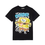 SpongeBob SquarePants Barn T-shirt för barn/barn Dude 5-6 år Svart/Vit/Gul 5-6 Years Black/White/Yellow