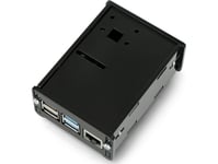 Gravlaserhus För Raspberry Pi 4B Med Kamerafäste - Svart}