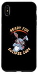 Coque pour iPhone XS Max Souvenir Eclipse solaire 2024 Lapin avec lunettes Eclipse