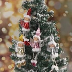 1pc Angel Girl Christmas Tree Ornament Xmas Hanging Pendant Doll Purple