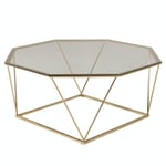 furniture/fashion Soffbord Österlen - Sofa Table Smoke Glass / Brushed Brass 15003-189