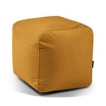 Plus 50 Barcelona sittpuff sammet OEKO-TEX ® (Färg: Mustard)
