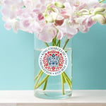English King Charles Coronation Commemorative Cylinder Glass Flower Vase