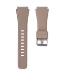 SYSTEM-S Bracelet flexible en silicone pour montre connectée Samsung Gear S3 Marron clair 22 mm