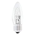 x6 18 Watt Candle E27 ES C35 ECO Halogen Dimmable Energy Saver Light Bulbs E27 ES Edison Screw Cap 240V 18W = 28W (+2 Free Bulbs) [Energy Class C]