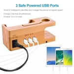 3-port Usb Charger For Apple Watch & Phone Organizer Stand,c