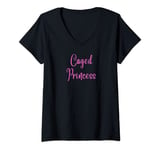 Womens Caged Princess V-Neck T-Shirt