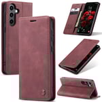 CASEME Plånboksfodral Samsung Galaxy S24 FE - Röd Röd