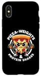 iPhone X/XS Pizza Weights & Protein Shakes Workout Funny Gym Quotes Gym Case