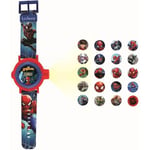 Montre digitale de projection Spider-Man - LEXIBOOK - 20 images - Bracelet ajustable - Dès 3 ans