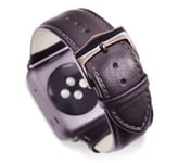 dbramante1928 Copenhagen - Bracelet de montre pour montre intelligente - 176 - 224,5 mm - gris espace/noir - pour Apple Watch Hermès Series 9, Series 10, Series 8, Series 9, Ultra, Ultra 2