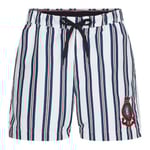 Tommy Hilfiger Badbyxor Prints Swim Shorts Vit Mönstrad polyester X-Large Herr