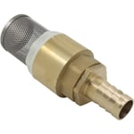 Kontrollventil med sil 1/2 3/4 1 tum med uttag 12 16 19mm - fotventil kontrollventil sil (1/2 tum gänga + 12mm rörkopplingar)