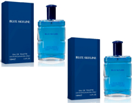 2 x Blue Skyline Men's Perfume EDT Spray Mens Fragrance Aftershave for him 200ml