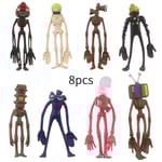 8 st Siren Head Leksaker Dekoration Actionfigurer Leksak